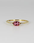 Pink Tourmaline Birthstone Ring in 14k Gold
