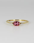 Pink Tourmaline Birthstone Ring in 14k Gold