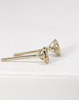 Diamond Stud Earrings 14k Gold (SINGLE or PAIR)
