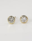 Diamond Stud Earrings 14k Gold (SINGLE or PAIR) - Melt'm Jewelry