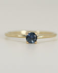 14k Gold Blue Montana Sapphire Ring, September Birthstone Jewelry - Melt'm Jewelry