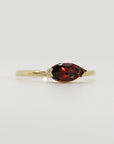 Marquise Garnet Engagement Ring - Melt'm Jewelry