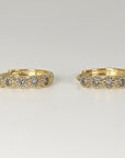 Gold Diamond Huggies (SINGLE or PAIR) - Melt'm Jewelry