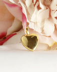 14k Gold Filled Heart Locket Necklace, Memorial Gift