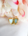 14k Gold Filled Heart Locket Necklace, Memorial Gift
