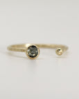 14k Gold Montana Sapphire Ring, September Birthday - Melt'm Jewelry