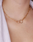 Interlocking Circle Necklace, Gold Eternity Circle Necklace - Melt'm Jewelry
