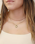 14k Gold Filled Heart Locket Necklace, Memorial Gift