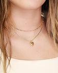 14k Gold Filled Heart Locket Necklace, Memorial Gift
