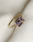 Emerald Cut Ametrine Ring