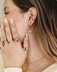 30mm Gold Hoop Earrings, Open Hoop Earrings, Gift for Her