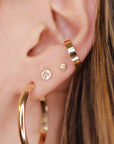 30mm Gold Hoop Earrings, Open Hoop Earrings, Gift for Her