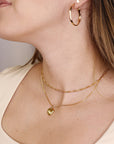 30mm Gold Hoop Earrings, Open Hoop Earrings, Gift for Her
