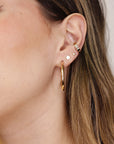 30mm Gold Hoop Earrings, Open Hoop Earrings, Gift for Her