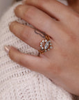 Curved Diamond Wedding Band