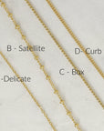 Dainty Personalized Gold Disc Necklace (Cactus, Bee, ASL Sign)