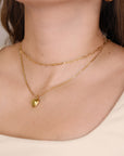 14k Gold Filled Heart Locket Necklace, Memorial Gift