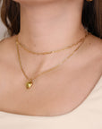14k Gold Filled Heart Locket Necklace, Memorial Gift - Melt'm Jewelry