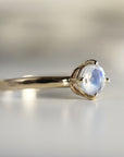 Rainbow Moonstone 14k Gold Ring - Melt'm Jewelry
