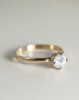 Rainbow Moonstone 14k Gold Ring - Melt'm Jewelry
