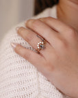 Curved Diamond Wedding Band