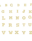 Tiny Initial Stud Earrings 14k Gold, Monogram Earrings - Melt'm Jewelry
