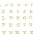 Tiny Initial Stud Earrings 14k Gold, Monogram Earrings - Melt'm Jewelry