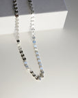 Dainty Sterling Silver Choker Necklace – Sequin Chain Minimalist Necklace, Simple Layering Jewelry Gift for Her - Melt'm Jewelry