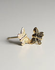 Butterfly Stud Earrings 14k Gold - Melt'm Jewelry