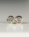 Diamond Stud Earrings 14k Gold (SINGLE or PAIR)