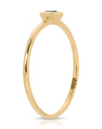 Emerald Stacking Ring 14k Gold