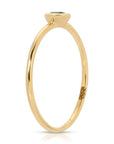 Emerald Stacking Ring 14k Gold