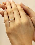 Marquise Moissanite Ring in 14k Gold