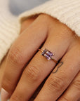 Emerald Cut Ametrine Ring