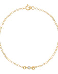 Bezel Set Diamond Bracelet 14k Gold