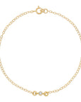 Bezel Set Diamond Bracelet 14k Gold - Melt'm Jewelry