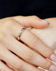 Flush Set Diamond Dome Wedding Band Ring - Melt'm Jewelry