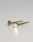 14k Solid Gold Dot Stud Earrings