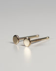 14k Solid Gold Dot Stud Earrings - Melt'm Jewelry