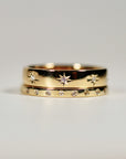 Diamond Starburst Eternity Wedding Band 14k Gold