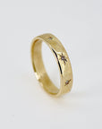 Diamond Starburst Eternity Wedding Band 14k Gold