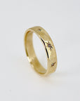Diamond Starburst Eternity Wedding Band 14k Gold