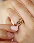 Diamond Starburst Eternity Wedding Band 14k Gold