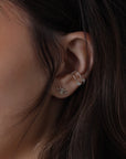 Diamond Evil Eye Stud Earrings in 14k Gold (SINGLE or PAIR) - Melt'm Jewelry