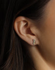 14k Gold Butterfly Wings Stud Earrings