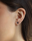 Blue Montana Sapphire Stud Earrings 14k Gold - Melt'm Jewelry