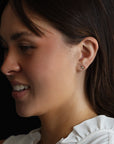 14k Gold Diamond Dragonfly Stud Earrings, Nature Inspired Gift (SINGLE or PAIR)