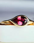 handmade dome ring 14k gold