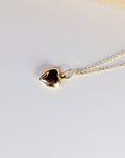 14k Gold 3D Puffy Heart Pendant Necklace