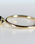 Cushion Cut Montana Sapphire Engagement Ring 14k Gold - Melt'm Jewelry
